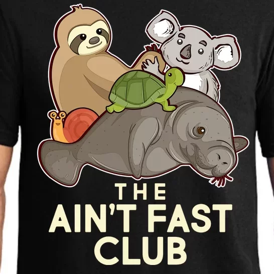 Ain't Fast Club Funny Animal Pajama Set