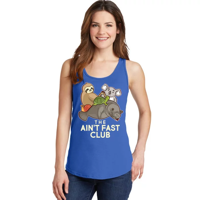 Ain't Fast Club Funny Animal Ladies Essential Tank