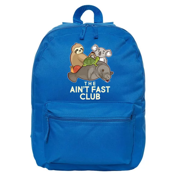 Ain't Fast Club Funny Animal 16 in Basic Backpack