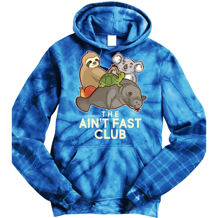 Ain't Fast Club Funny Animal Tie Dye Hoodie