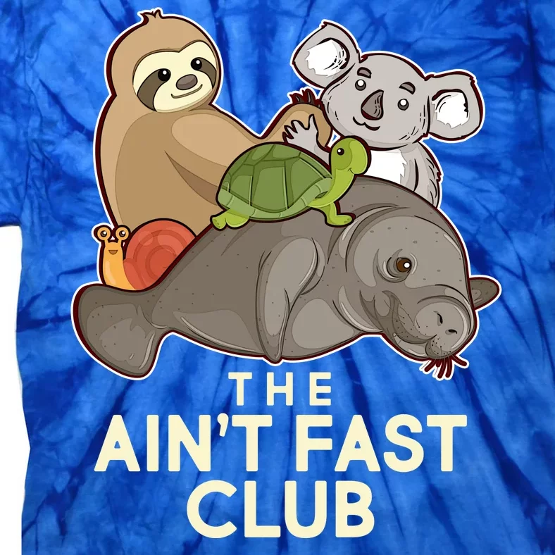 Ain't Fast Club Funny Animal Tie-Dye T-Shirt