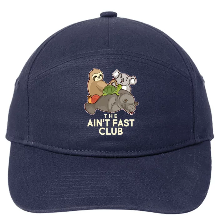 Ain't Fast Club Funny Animal 7-Panel Snapback Hat