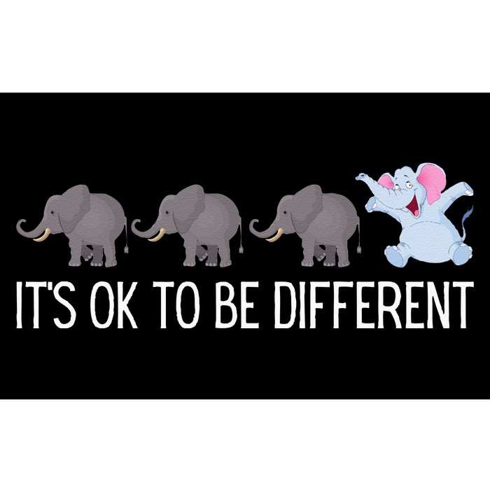 Autism It's Ok To Be Different Elephant Funny Elephant Bumper Sticker