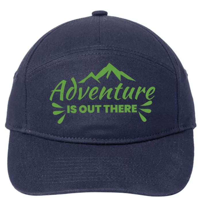 Adventure Is Out There Mountain Camping 7-Panel Snapback Hat