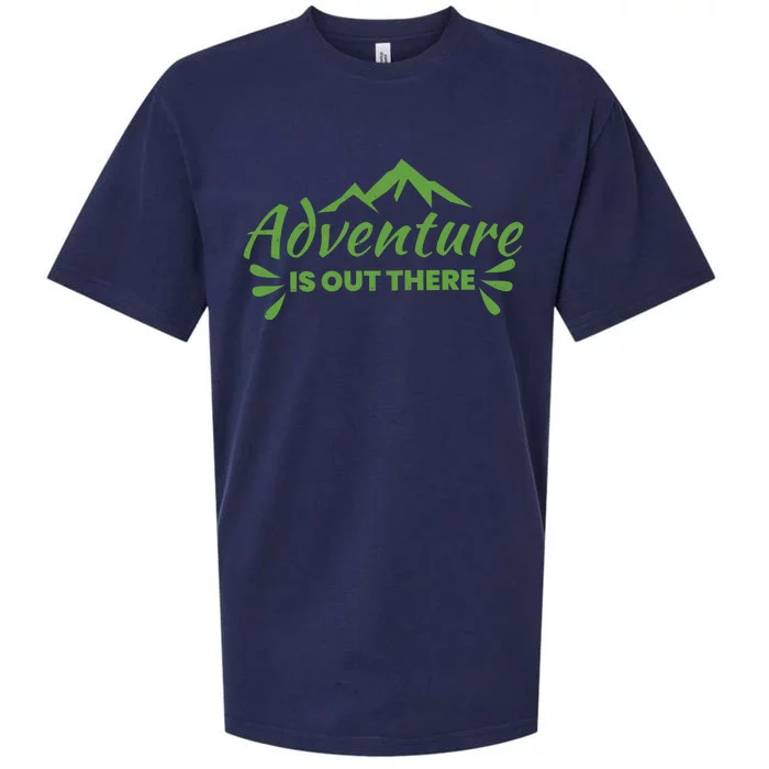 Adventure Is Out There Mountain Camping Sueded Cloud Jersey T-Shirt