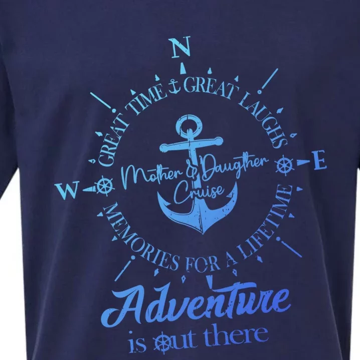 Adventure Is Out There Compass For Mother Daughter Cruise Cute Gift Sueded Cloud Jersey T-Shirt