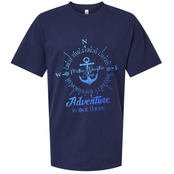 Adventure Is Out There Compass For Mother Daughter Cruise Cute Gift Sueded Cloud Jersey T-Shirt