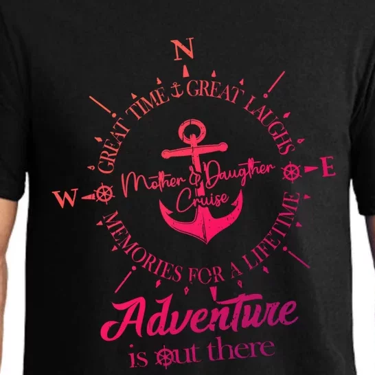 Adventure Is Out There Compass For Mother Daughter Cruise Cute Gift Pajama Set