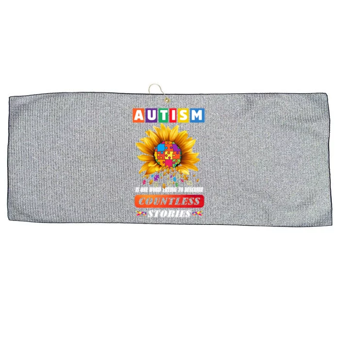 Autism Is One World Trying To Describe Millions Of Stories Gift Large Microfiber Waffle Golf Towel