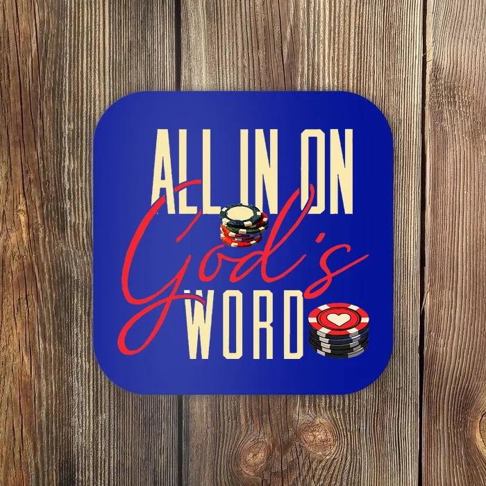 All In On GodS Word Coaster