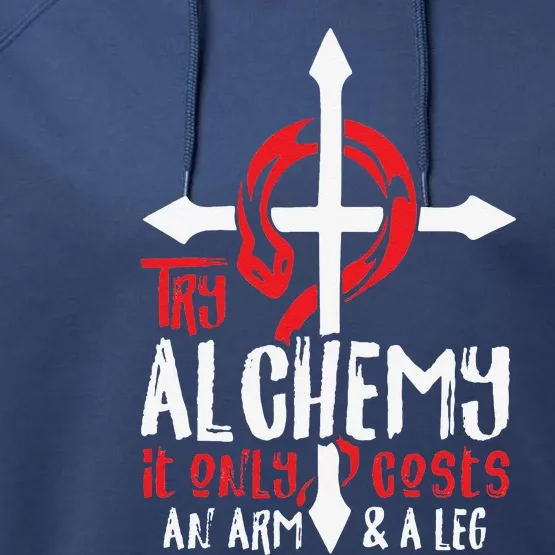 Alchemy It Only Costs An Arm And Leg Anime Alchemist 666 Performance Fleece Hoodie