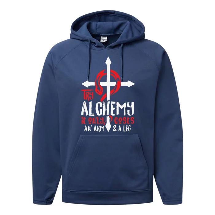 Alchemy It Only Costs An Arm And Leg Anime Alchemist 666 Performance Fleece Hoodie