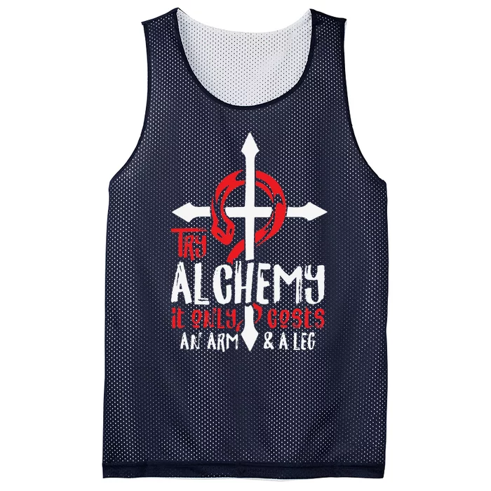 Alchemy It Only Costs An Arm And Leg Anime Alchemist 666 Mesh Reversible Basketball Jersey Tank