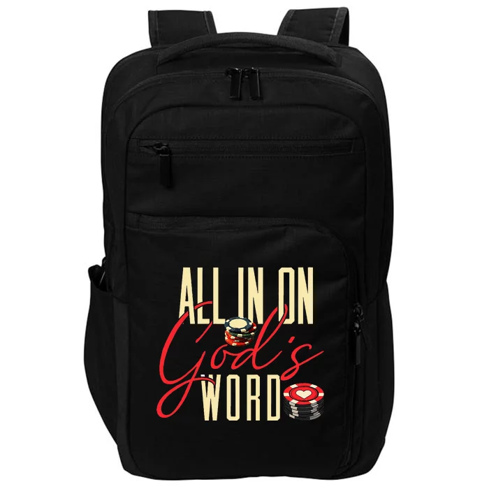 All In On GodS Word Impact Tech Backpack