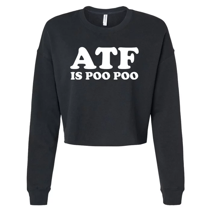 ATF Is Poo Poo Cropped Pullover Crew