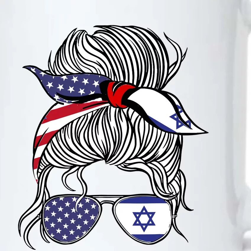 American Israeli Patriot Flag Girl Israel Grown Black Color Changing Mug