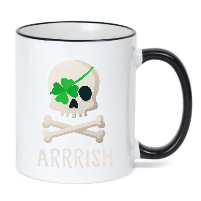 ARRRISH Irish Pirate Funny St. Patty's Day Black Color Changing Mug