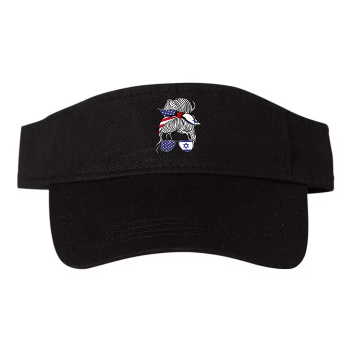 American Israeli Patriot Flag Girl Israel Grown Valucap Bio-Washed Visor