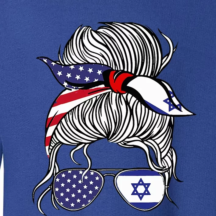 American Israeli Patriot Flag Israel Grown Toddler Sweatshirt