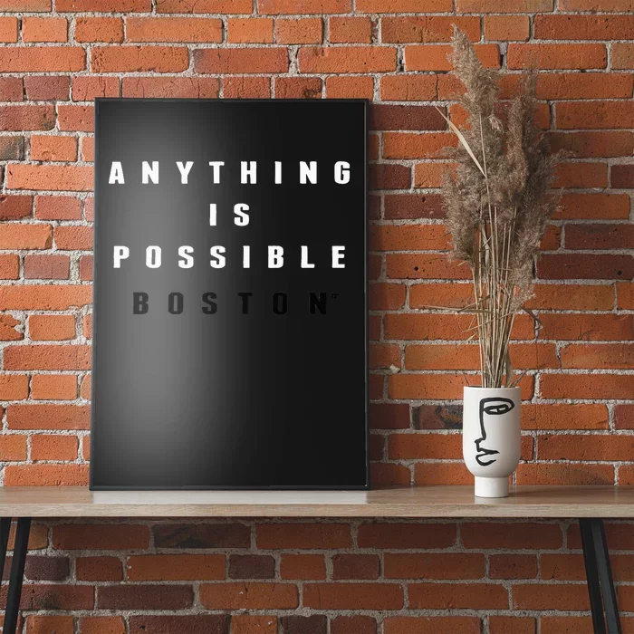 Anything Is Possible Boston Basketball Poster