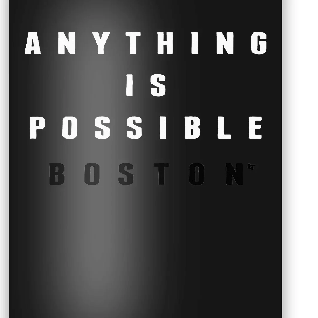 Anything Is Possible Boston Basketball Poster