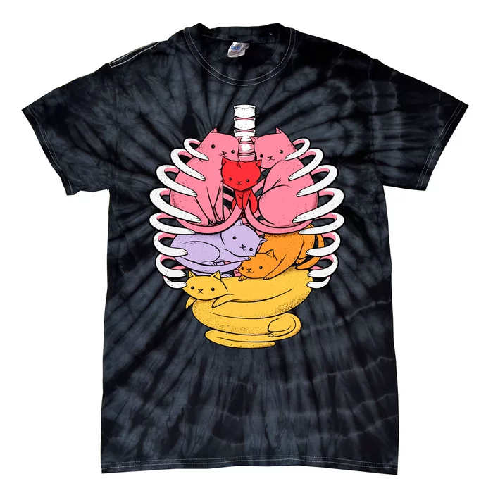 Anatomicat Is Perfect For Cat Lovers Tie-Dye T-Shirt