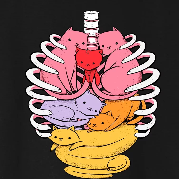 Anatomicat Is Perfect For Cat Lovers Women's Crop Top Tee