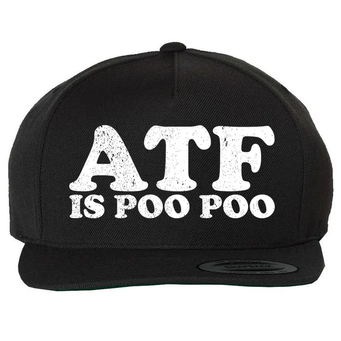 ATF Is Poo Poo Wool Snapback Cap