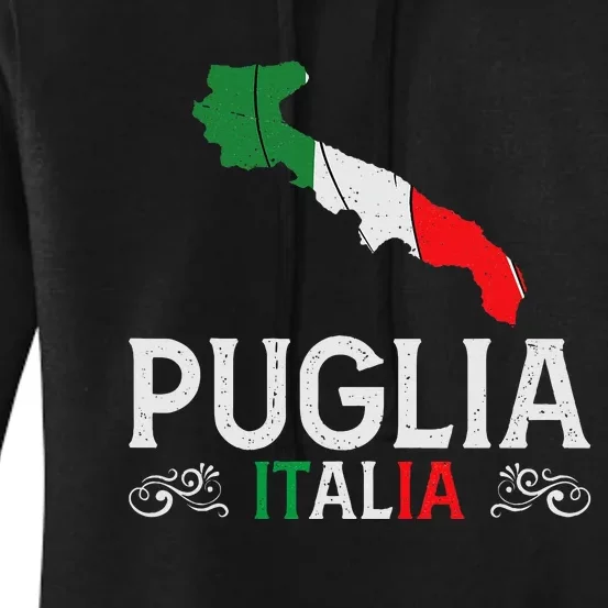 Apulia Italy Puglia Souvenir Silhouette Apulia Women's Pullover Hoodie