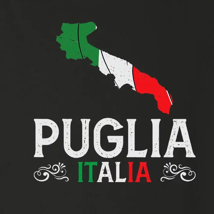 Apulia Italy Puglia Souvenir Silhouette Apulia Toddler Long Sleeve Shirt