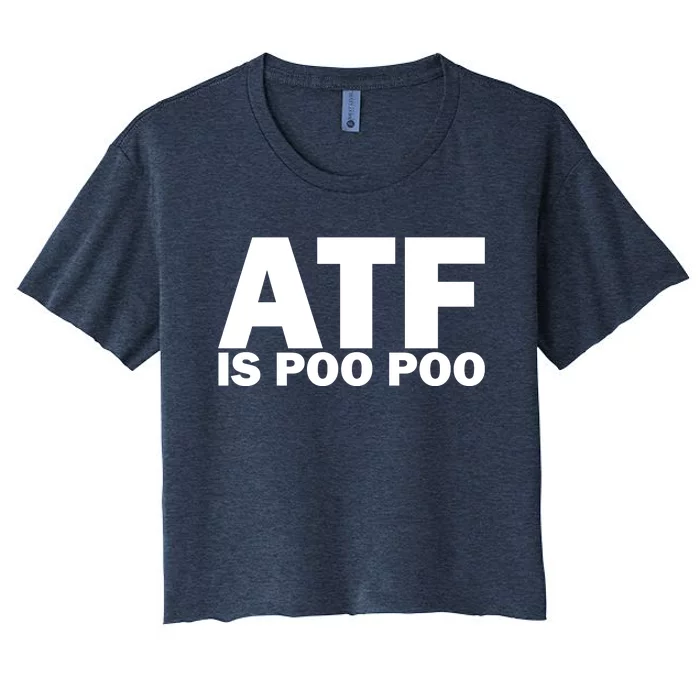 ATF Is Poo Poo Women's Crop Top Tee