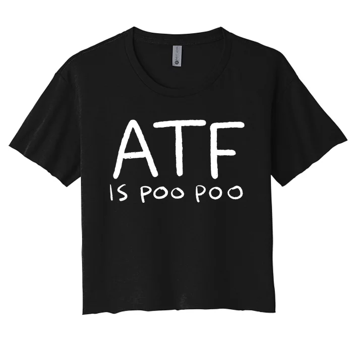 ATF Is Poo Poo Women's Crop Top Tee