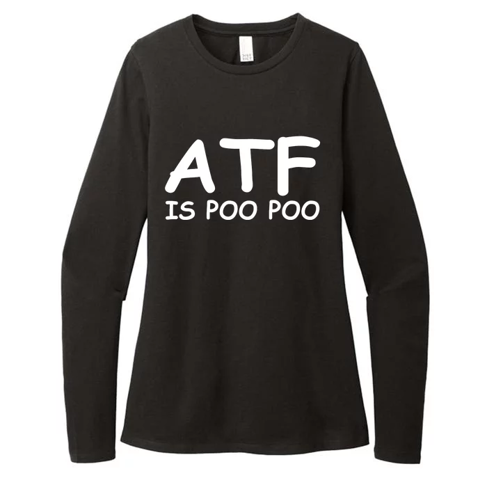 ATF Is Poo Poo Womens CVC Long Sleeve Shirt