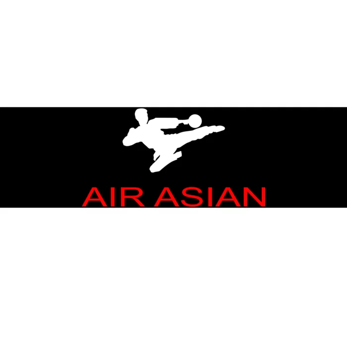 Air Asian Karate Kick Bumper Sticker