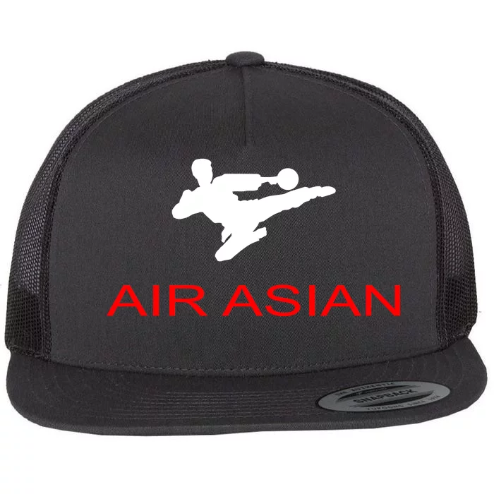 Air Asian Karate Kick Flat Bill Trucker Hat