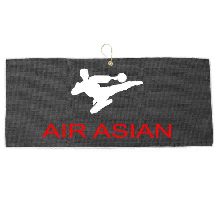 Air Asian Karate Kick Large Microfiber Waffle Golf Towel