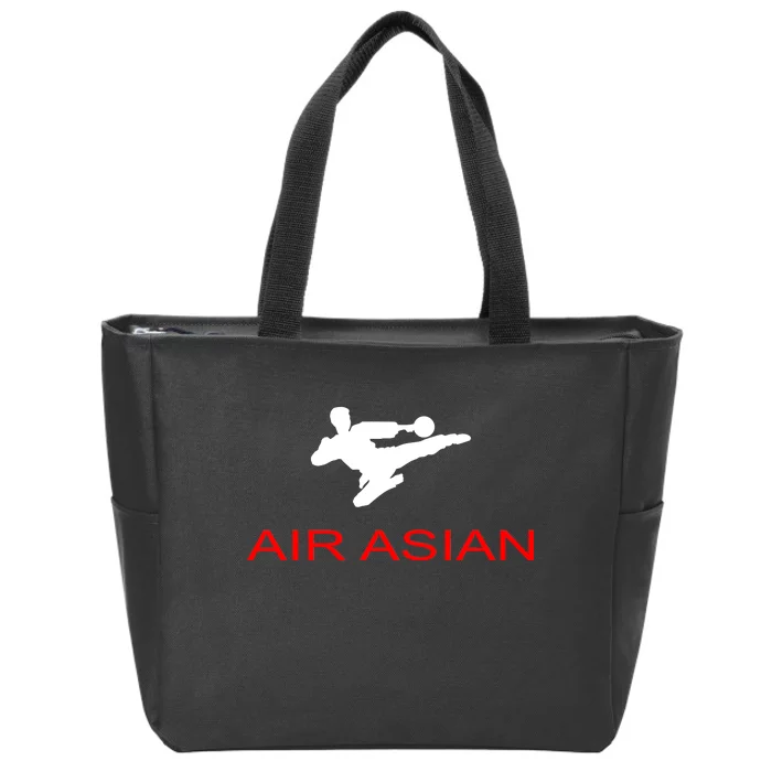 Air Asian Karate Kick Zip Tote Bag