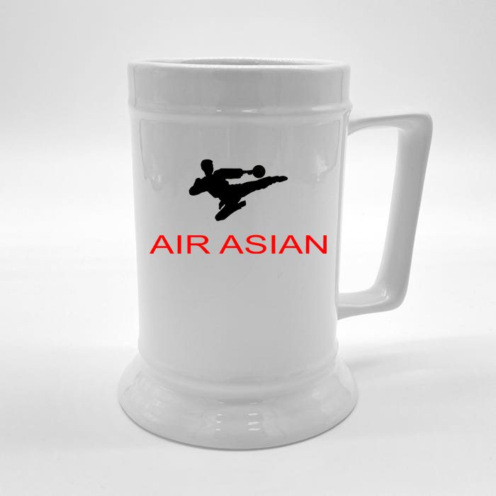 Air Asian Karate Kick Front & Back Beer Stein