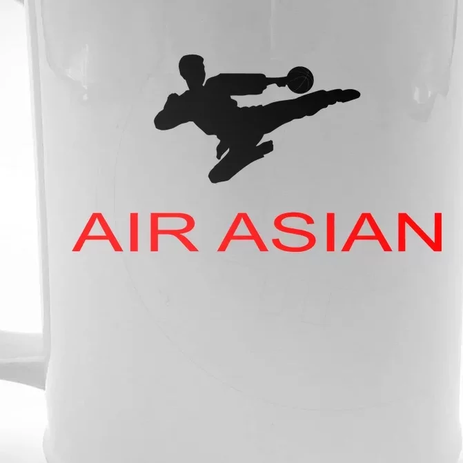 Air Asian Karate Kick Front & Back Beer Stein