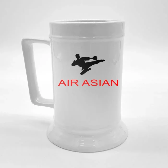 Air Asian Karate Kick Front & Back Beer Stein