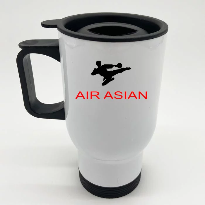 Air Asian Karate Kick Front & Back Stainless Steel Travel Mug