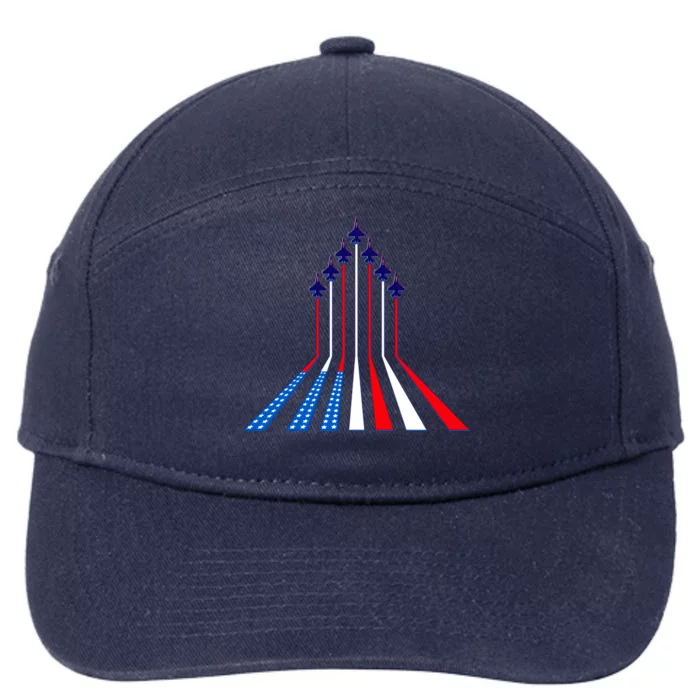 AIr Force flag - Air Show Trail Flag 7-Panel Snapback Hat