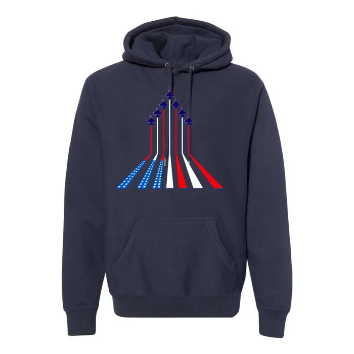 AIr Force flag - Air Show Trail Flag Premium Hoodie