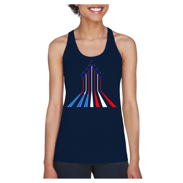 AIr Force flag - Air Show Trail Flag Women's Racerback Tank