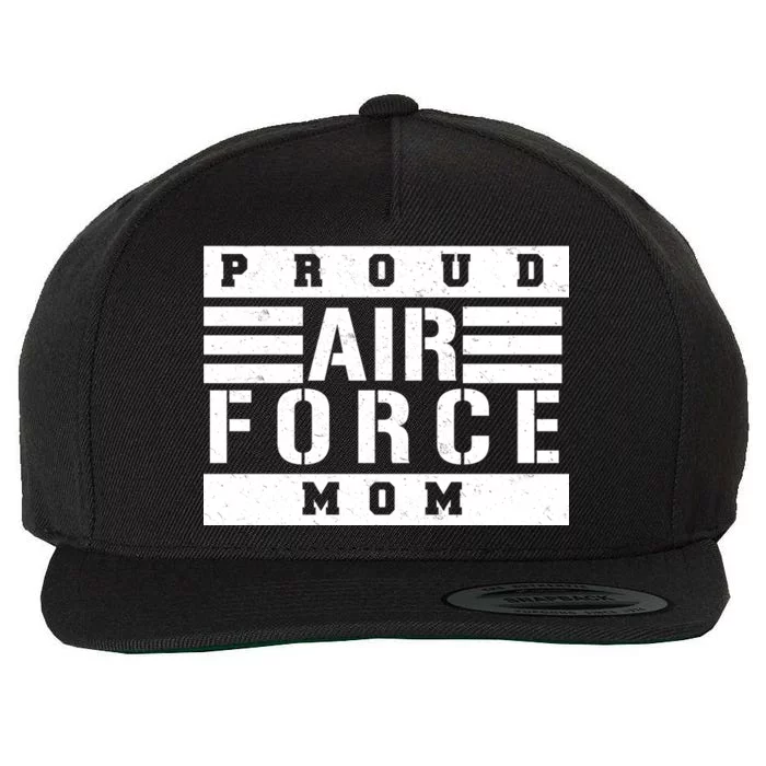 Air Force Mom Wool Snapback Cap