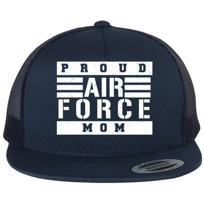 Air Force Mom Flat Bill Trucker Hat