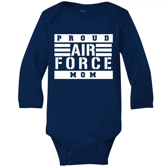 Air Force Mom Baby Long Sleeve Bodysuit