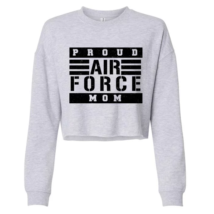 Air Force Mom Cropped Pullover Crew