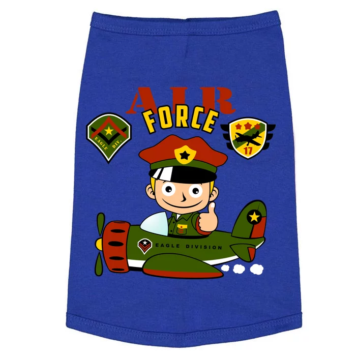 Air Force Pilot Boy Cartoon Doggie Tank