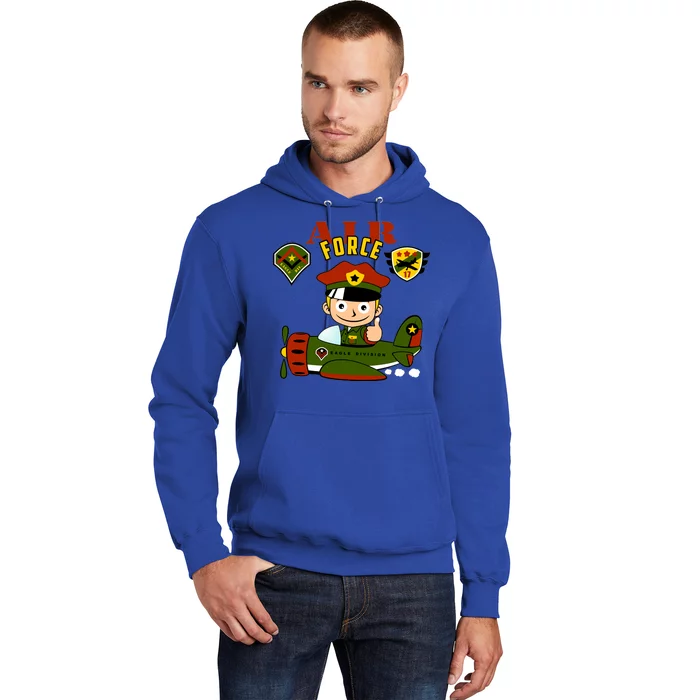 Air Force Pilot Boy Cartoon Hoodie